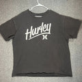 Hurley Shirt Adult Black Spell Out Surfing Surf Cotton Men