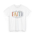 Faith Shirt For Women Christian Boho Floral Letters Religious Gift Tee