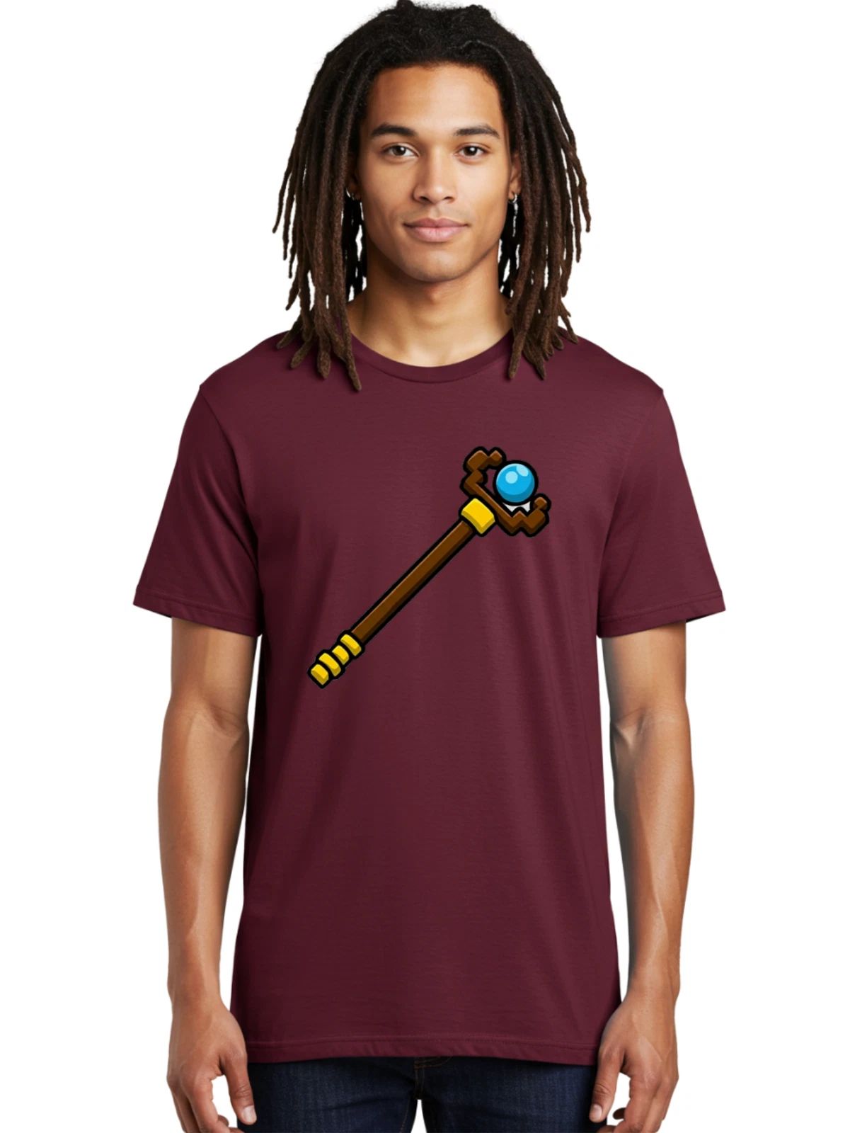 Magic-Wand Mens Graphic Tee, 100% Cotton, Casual Summer Wear