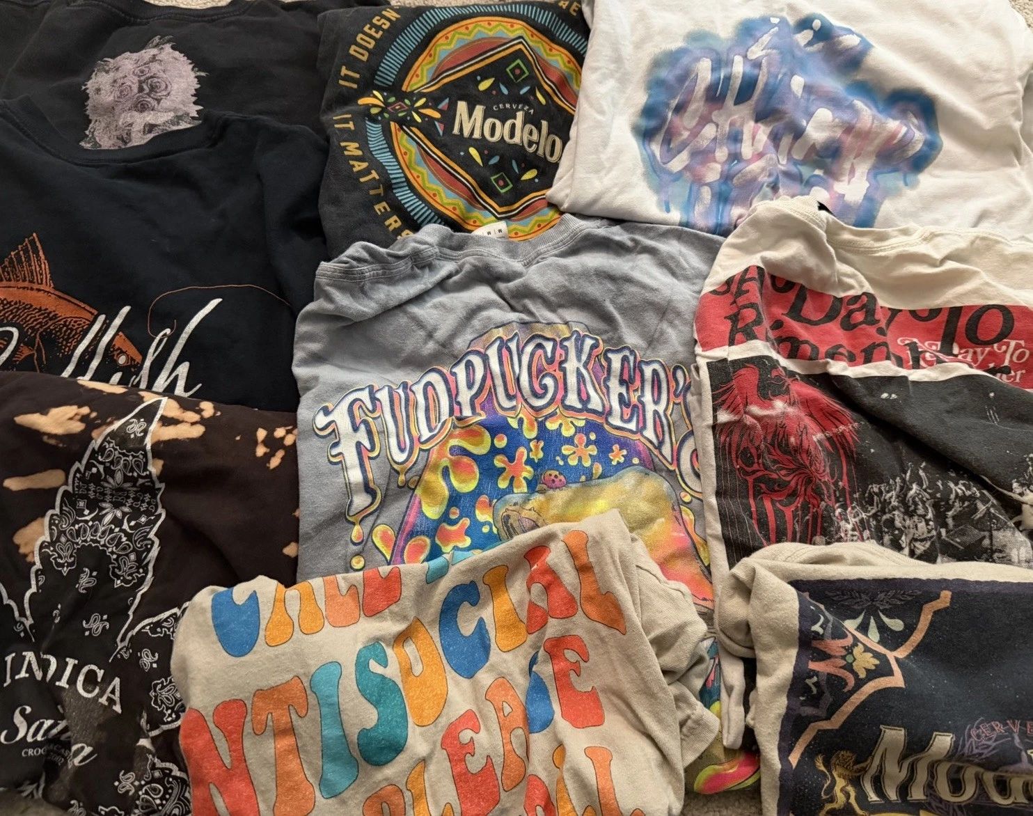 5 T-Shirt Lot Random Sports Bands Movies VTG Pop Culture Streetwear Beer Art