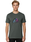 Astronaut-Octopus Mens Graphic Tee, 100% Cotton, Casual Summer Wear