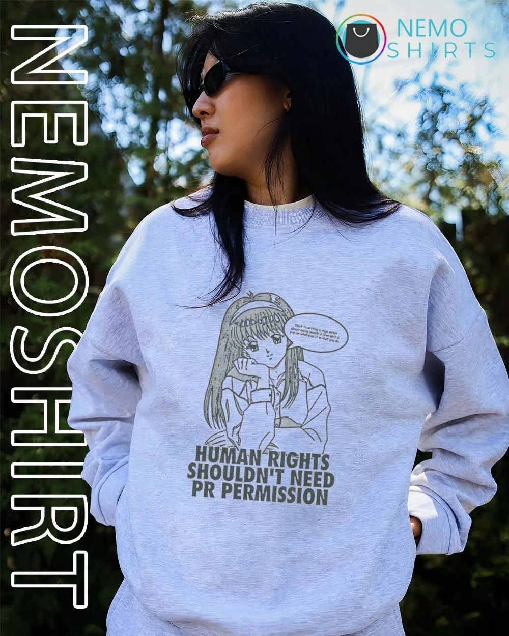 Kawai Yuko human rights shouldn’t need PR permission shirt