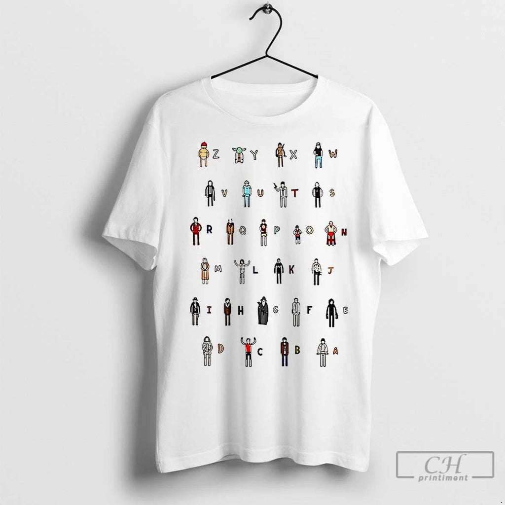 Classic Z A Movie Characters Alphabet