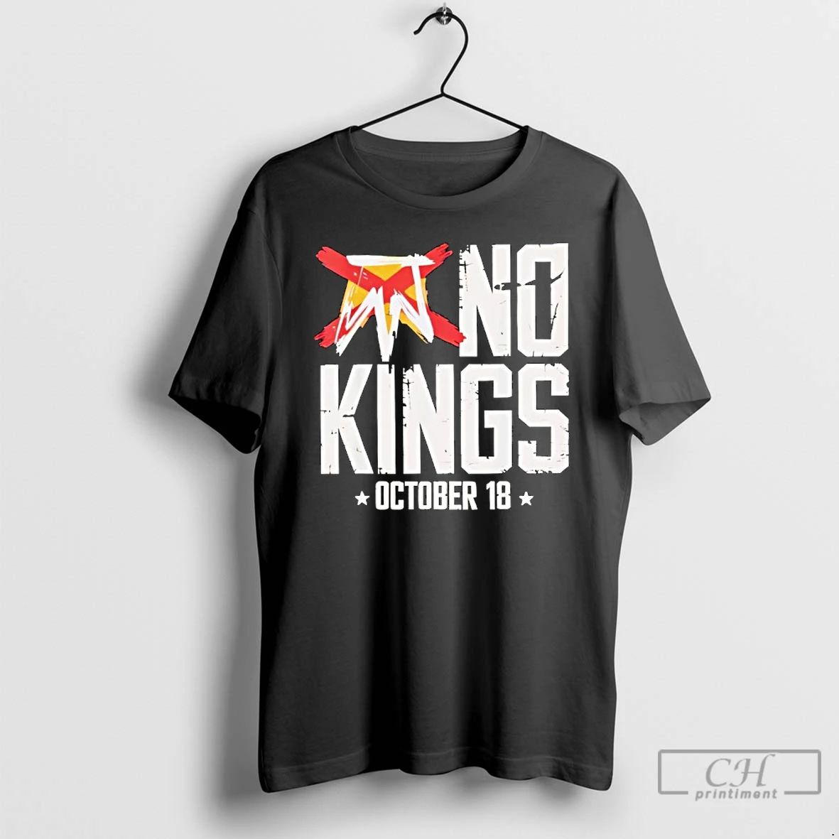 Classic No Kings October 18 No Kings Day Retro T Shirts