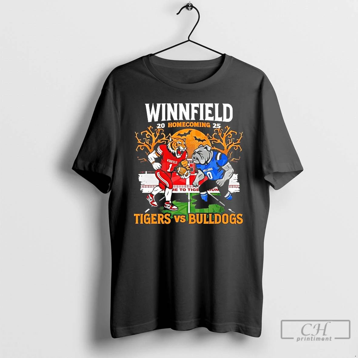 Classic Winnfield Tigers Vs Bulldogs Homecoming 2025 T Shirts