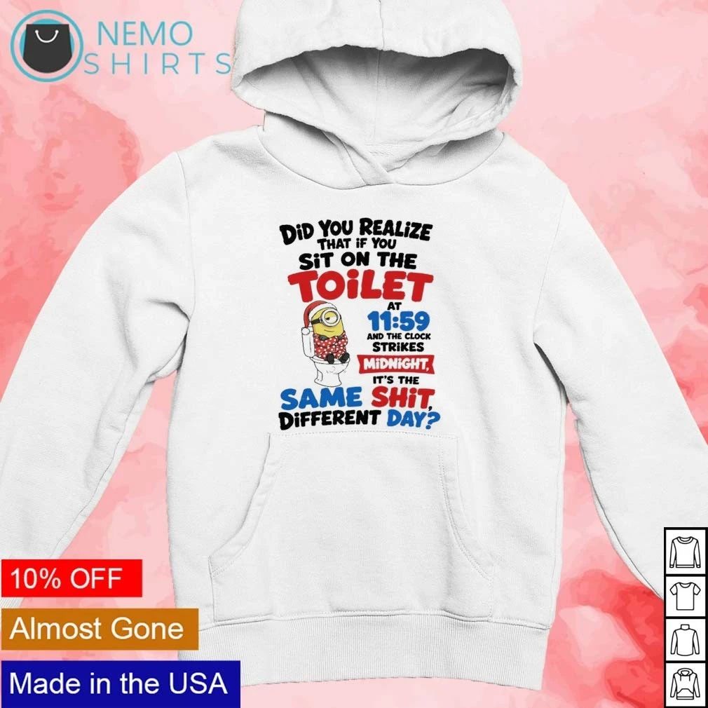 Minion Same Shit Different Day Toilet Humor shirt