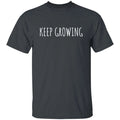 Keep Growing Unisex Tshirt self-love motivational inspirational tee Black Dark H