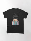 aesthetic black cat colorful classic t-shirt, gift for him, gift for her, gift f