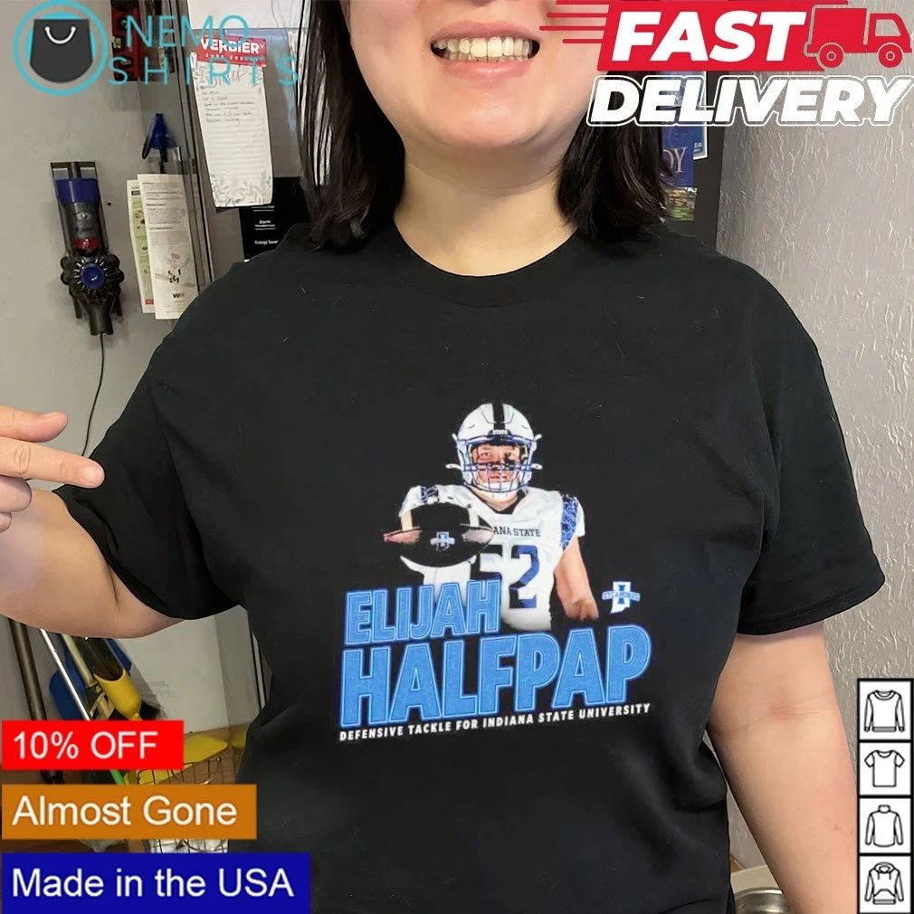 Elijah Halfpap Vintage Indiana State Sycamores Defensive Tackle shirt