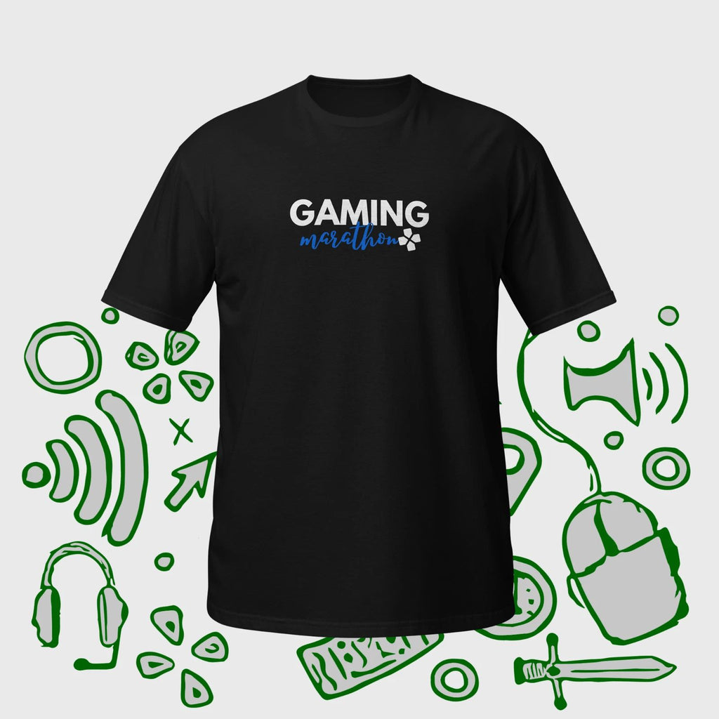 Gaming Marathon Unisex T-Shirt For Video Game Fan, Gaming Shirt, Gamer Gift