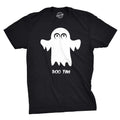 Mens Boo Yah Funny Spooky Cute Halloween October Fall Ghost T shirt