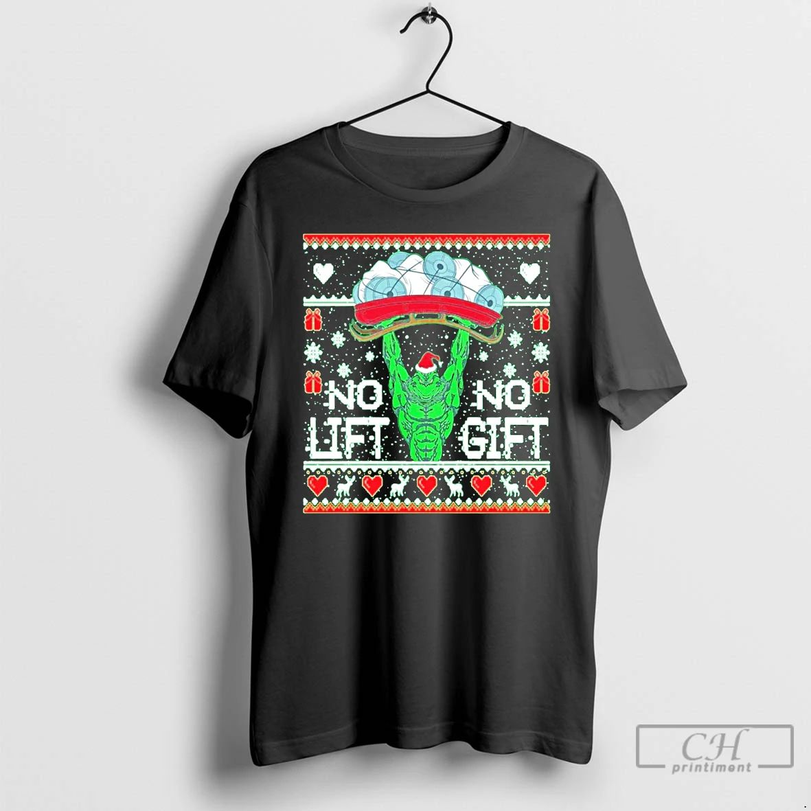 Classic Grinch No Lift No Gift Christmas T Shirts