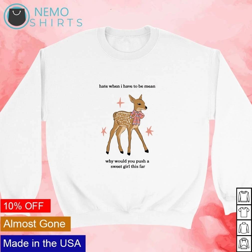 Sweet Girl Deer Quote fawn aesthetic plaid bow shirt