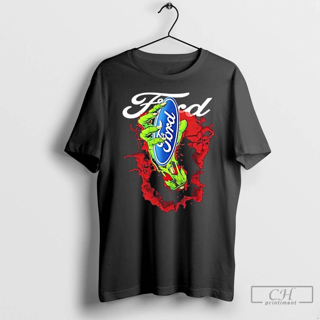 Classic Zombie Hand X Ford Happy Halloween T Shirts