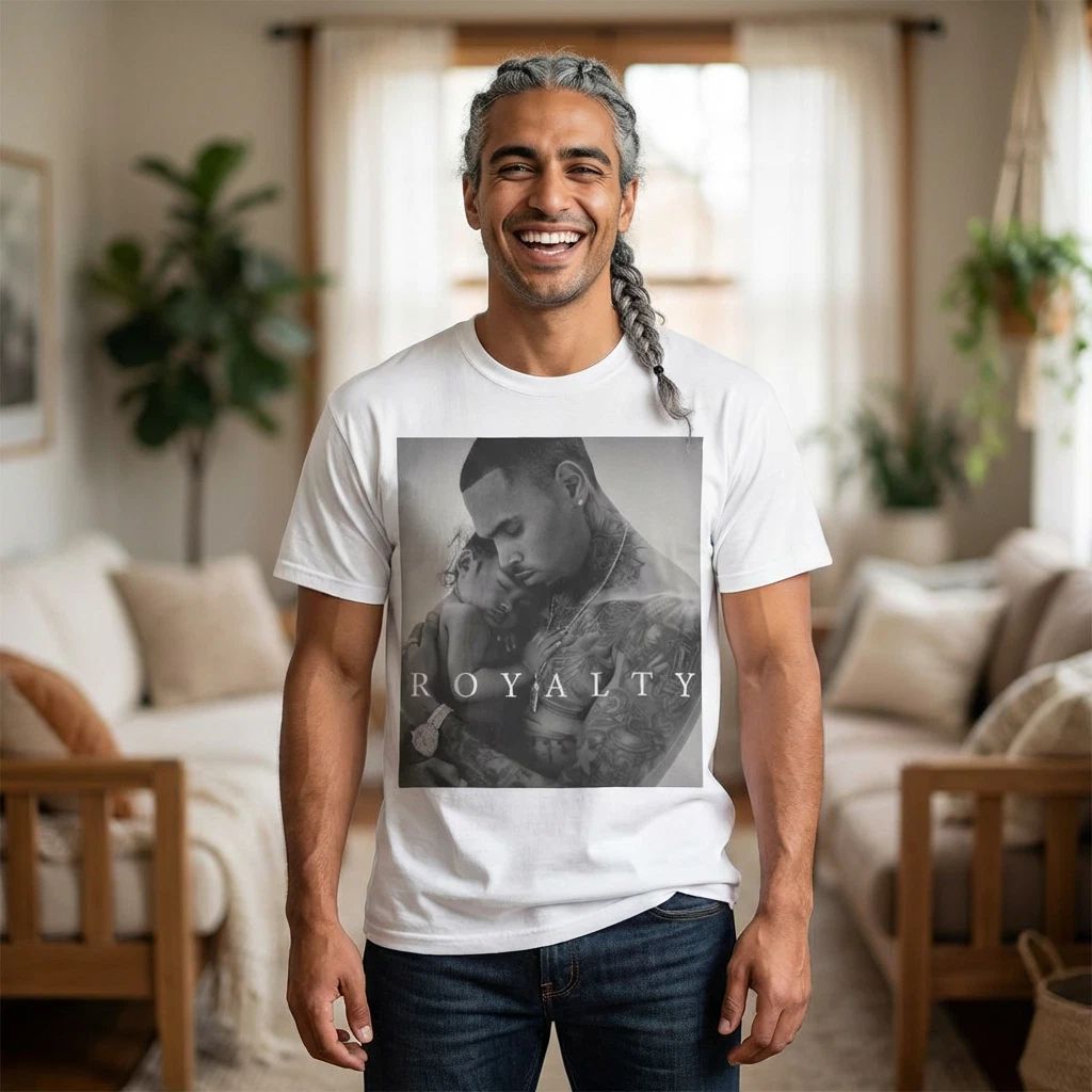 Royalty Portrait T-shirt | Black & White Photo Graphic