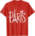 Eiffel Tower Paris Girls Guys Travel Holiday France Souvenir T-Shirt