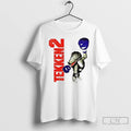 Classic Tekken 2 Dinosaur Alex Purple Boxing Gloves Vintage T Shirts
