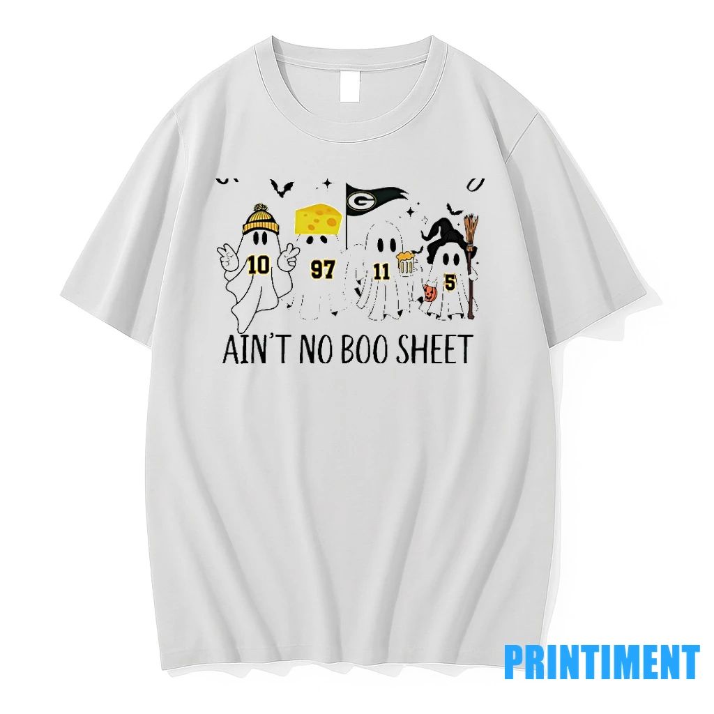 Packers Boo Ghost Green Bay Pakcers Aint No Boo Sheet Halloween Tshirts Sweater