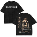 Silent Hill 3 poster design art horror Game Washed Tshirt 2 Sided Cotton unisex