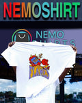 Devil Reading a Book of Flames fire demon shirt