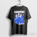Premium La Dodgers Titletown Champions 2025 Caricature Bus T Shirts