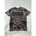 Mossimo Supply Y2K Mens Size M V Neck Bleach Tie Dye T Shirt Barrier Fence Co