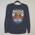 Brand New Ron Jon Surf Shop Men's Navy Blue Small Cotton Long Sleeve T-Shirt