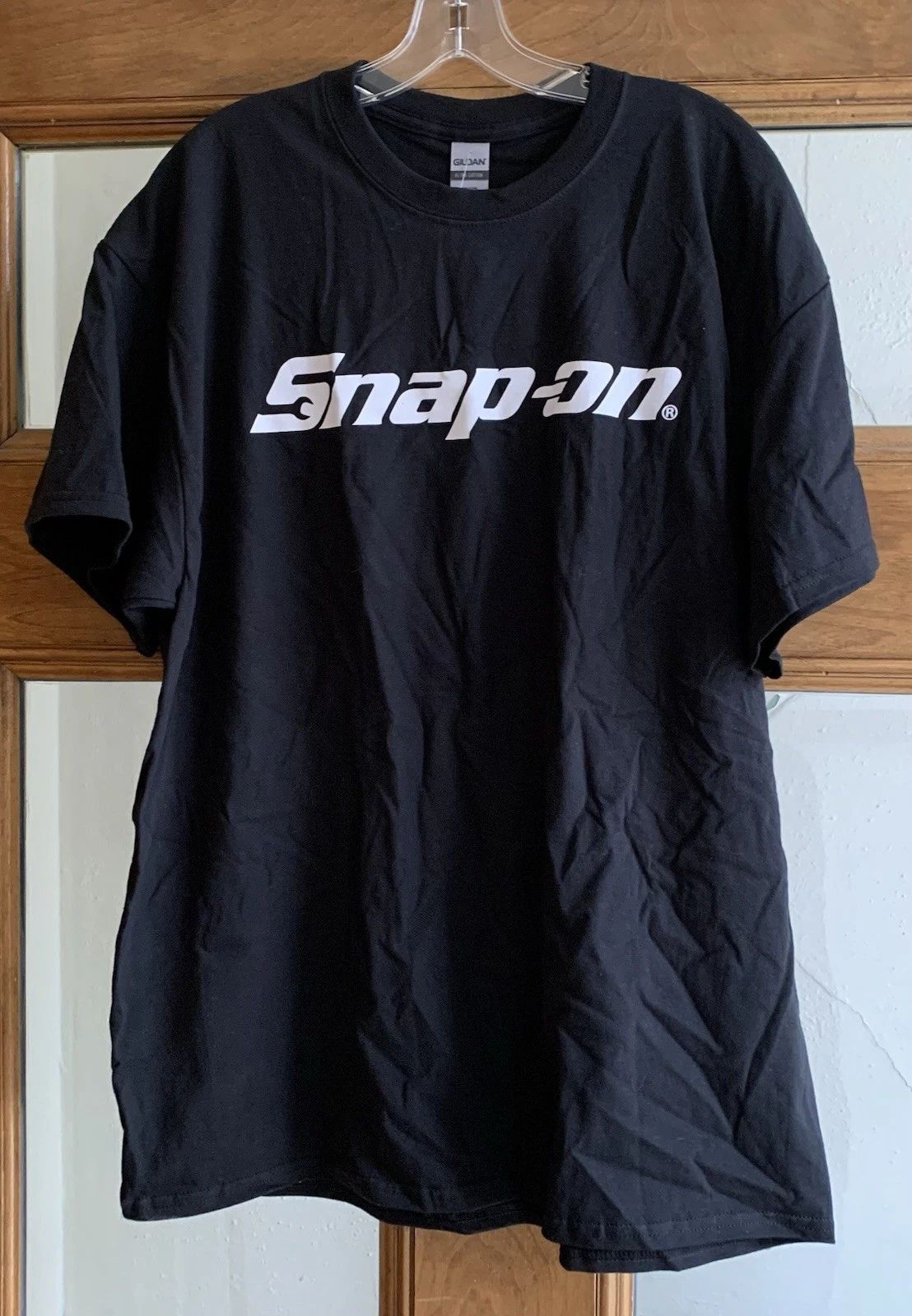 New Official Snap On Tools Black Short Sleeve TShirt Current Logo LARGE NWT