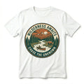 Wilderness Awaits T-Shirt Chase The Unknown Mountain Bear Canoe Vintage Nature T