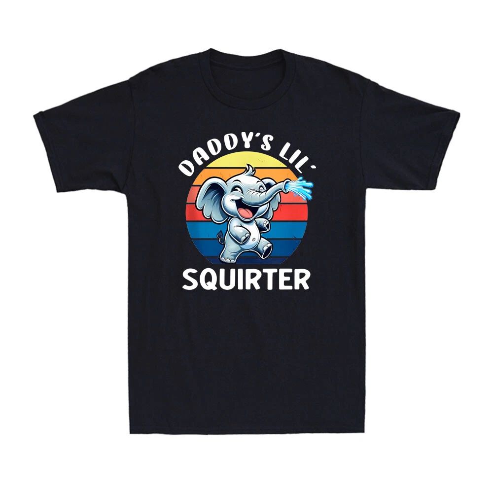 Elephant Inappropriate Funny Daddy's Lil Squirter Embarrassing Men's T-Shirt