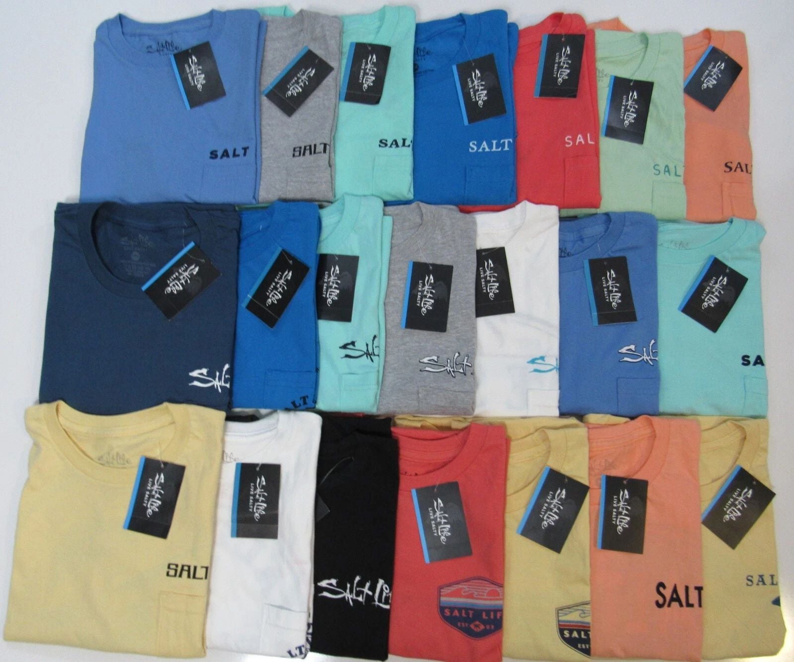 Mens Salt Life 100% Preshrunk Cotton Graphic Tshirts Nwt
