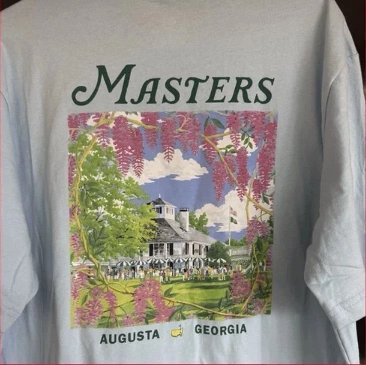 NEW - 2026 Masters Clubhouse T Shirt Reprint Gildan, Golf Tee 2 sides