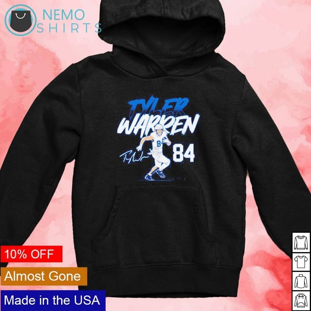 Tyler Warren Pose Signature Indianapolis Colts shirt