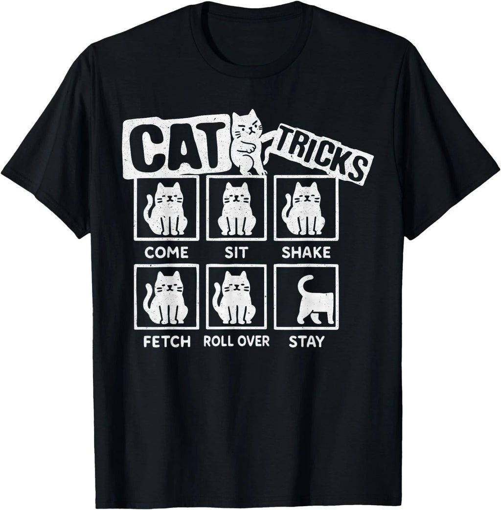 Cats Funny Cat Tricks, Kitties Lover T-Shirt , Adult Kid Tees,Unisex Tees