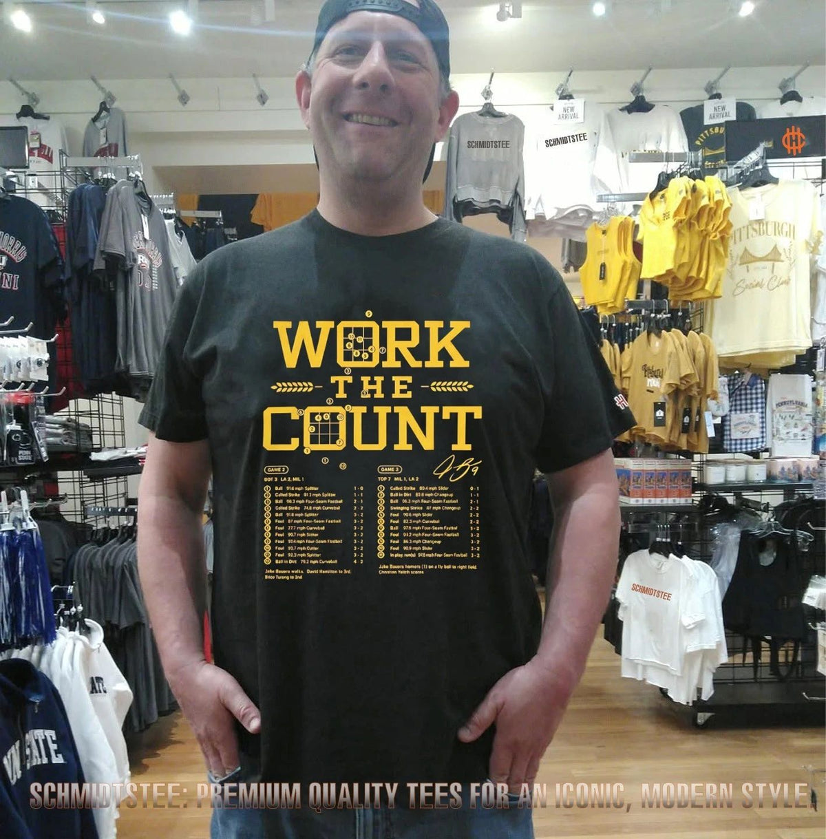 Milwaukee Brewers Work The Count JB9 Jake Bauers Baseball Pitch At Bat Breakdown shirt