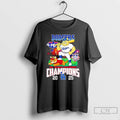 Classic Los Angeles Dodgers 4 Peat Nl West Division Champions 2025 Mascot T Shirts