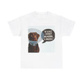 Unisex Adult T Shirt Humorous Labrador Protective Cone Lab Dog Pet Lover Humor
