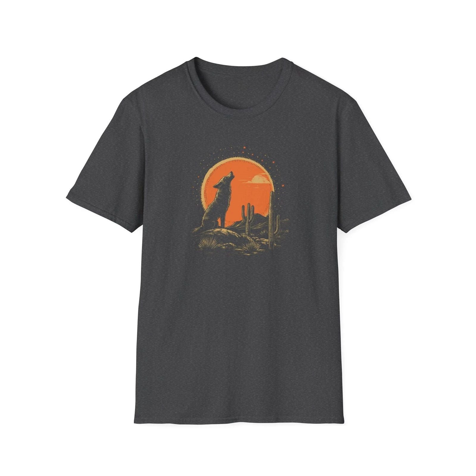 Howling Coyote Vintage T-Shirt | Boho Desert Tee