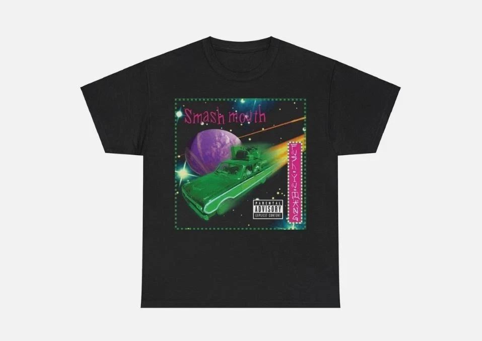 SALE Smash mouth T-shirt vintage retro graphic 90s design Unisex Heavy Cotton