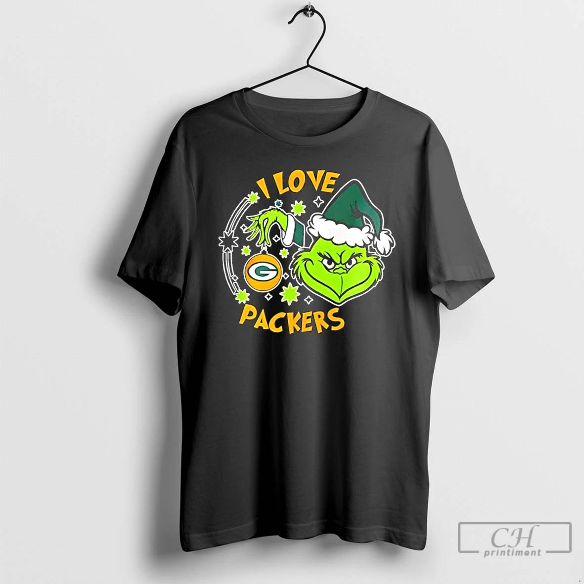 Classic Grinch I Love Green Bay Packers They Hate Us Because They Aint Us