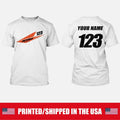CUSTOMIZED KTM FACTORY RACING MOTOCROSS TSHIRT YOUR NAME AND NUMBER SX SXF