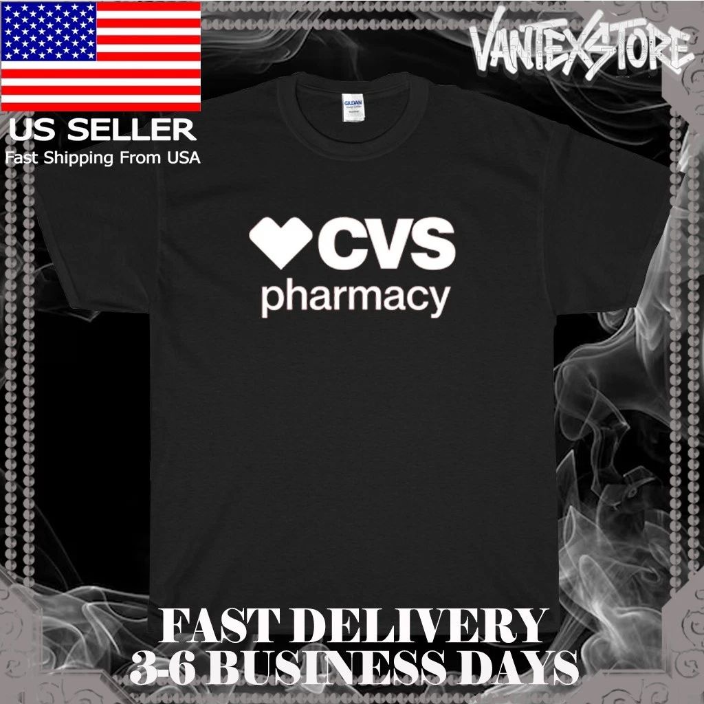 NEW SHIRT CVS PHARMACY LOGO MEN'S T-SHIRT FUNNY AMERICAN USA SIZE S-5XL
