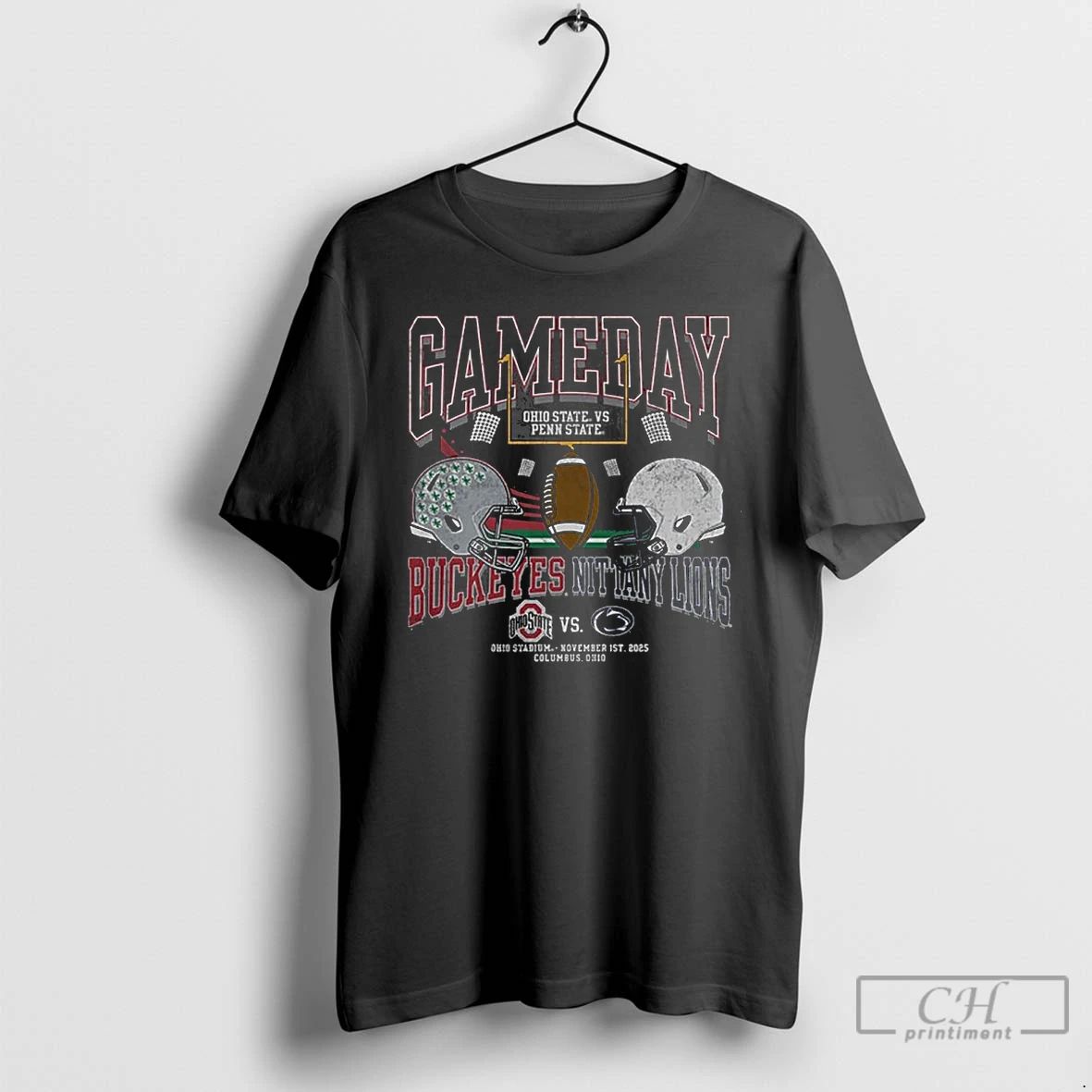 Classic Ohio State Vs Penn State 2025 Gameday Football Matchup T Shirts