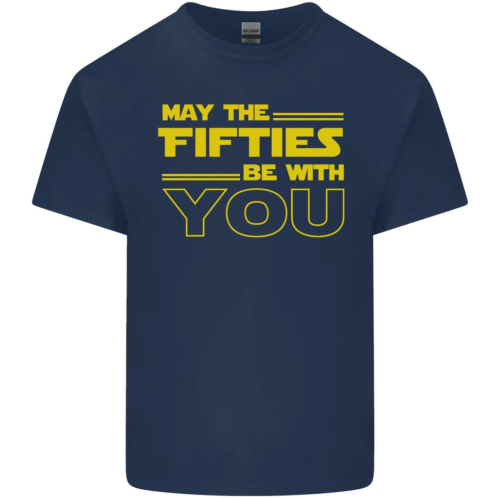 May the 50s Fifties Be With You Sci-Fi Mens Cotton T-Shirt Tee Top