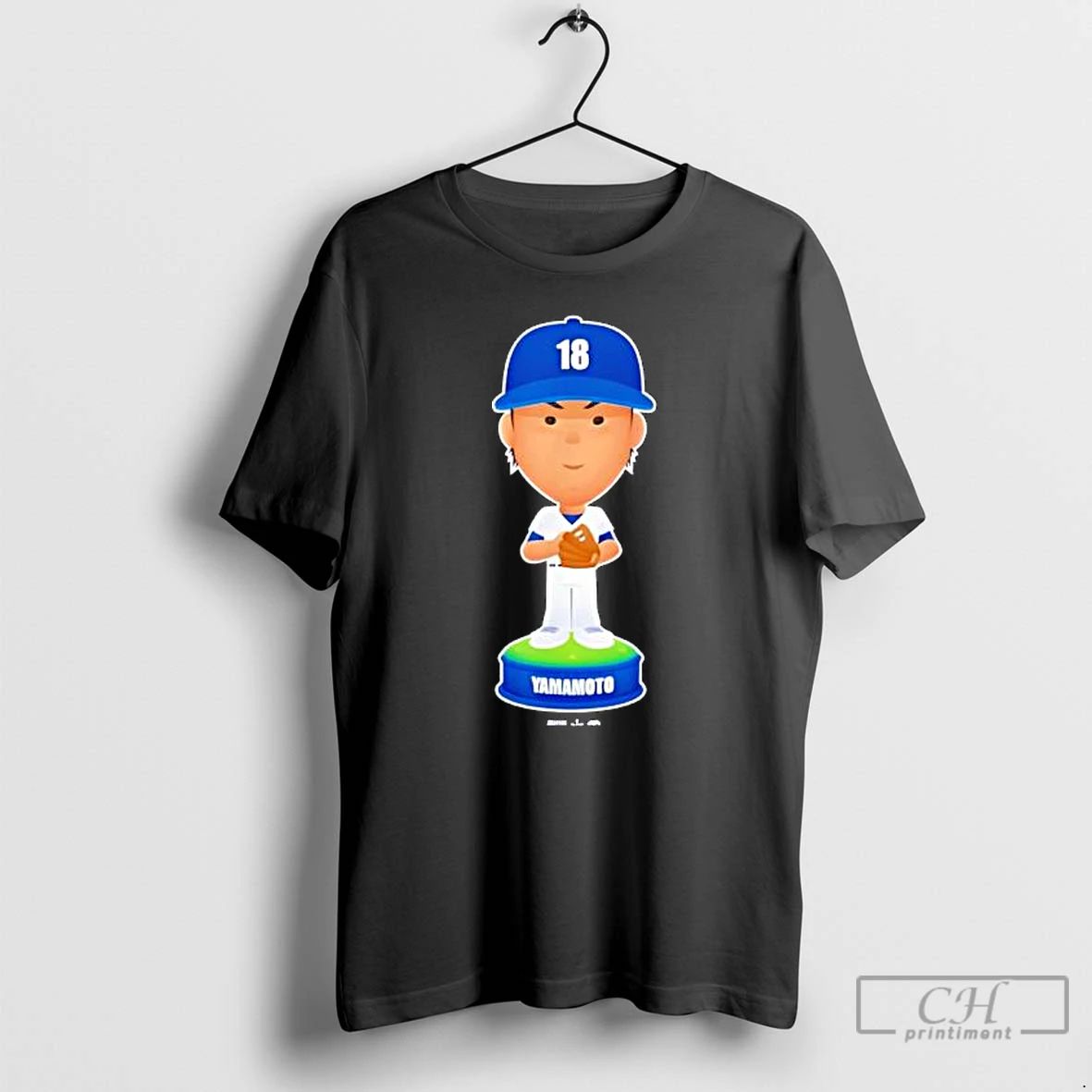 Classic Yoshinobu Yamamoto Los Angeles Baseball Bobblehead T Shirts