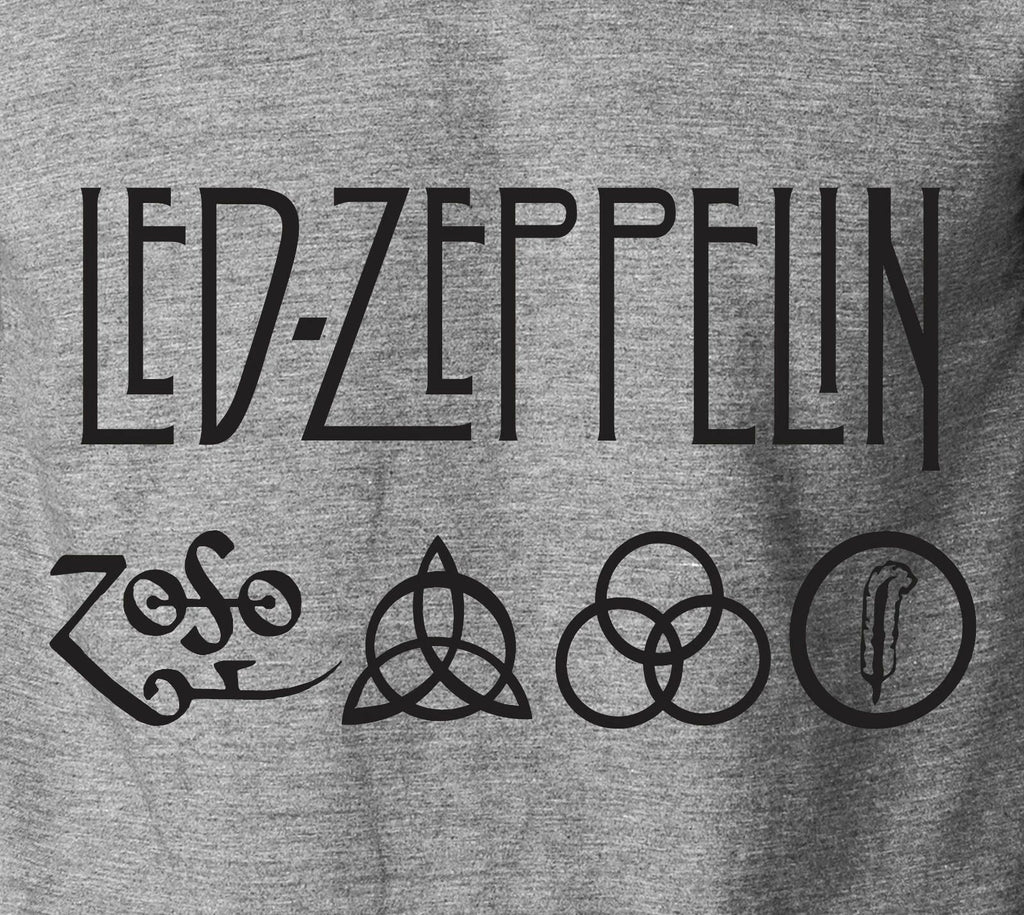 LED ZEPPELIN T-Shirt Classic Rock Band on S-6XL Cotton Tee