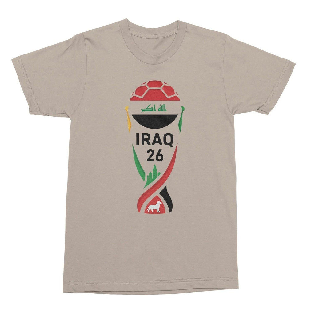 Iraq 26 Trophy Graphic – Soccer Fan Pride Unisex T-Shirt