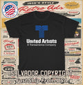 New Tee Shirt United Artists Film Logo Men's T-Shirt American T-Shirt