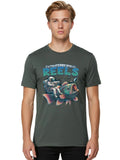 Extraterrestrial-Reels Mens Graphic Tee,100% Cotton,Casual Summer Wear