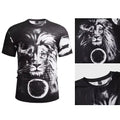 Mens For American Street Style Round Neck T Shirt Vintage Look Regular Shoulder